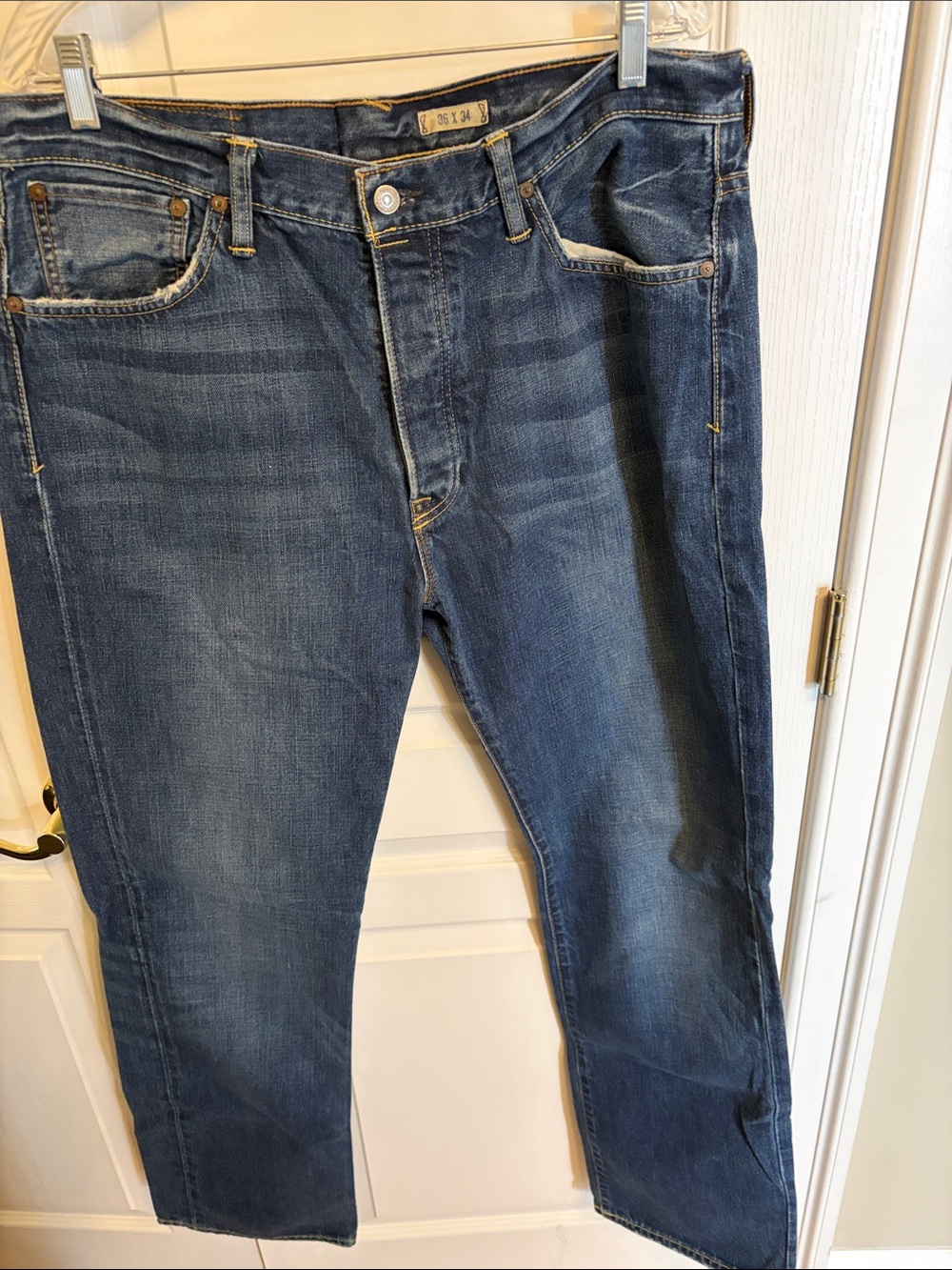 Ralph Lauren Men’s Straight Jeans in Medium Blue Wash
